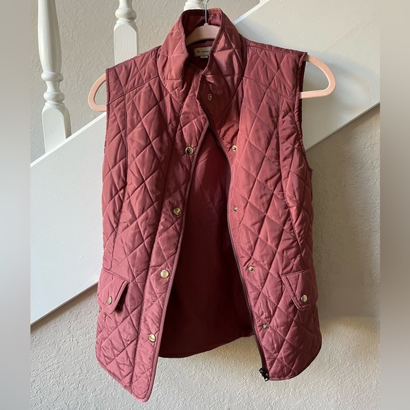 NWOT Cremieux Pink Puffer Vest - Picture 3 of 7